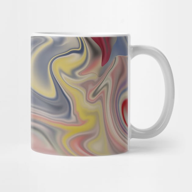 Colorful Silk Marble - Digital Liquid Paint by GenAumonier